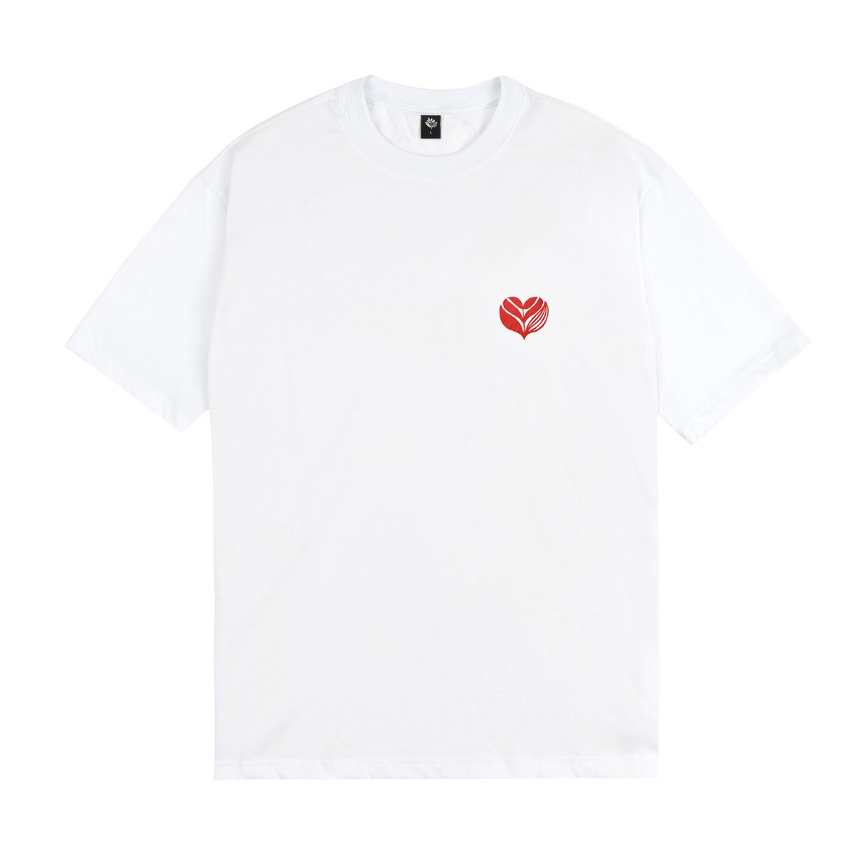MAGENTA SKATEBOADRDS LOVE HEART TEE